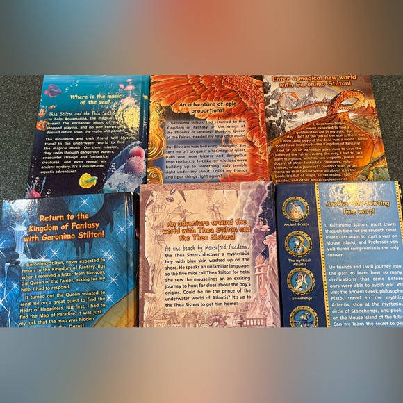 Geronimo and Thea Stilton scholastic kids(GL 2-5)fantasy hardback lot of 6 books - Picture 8 of 8